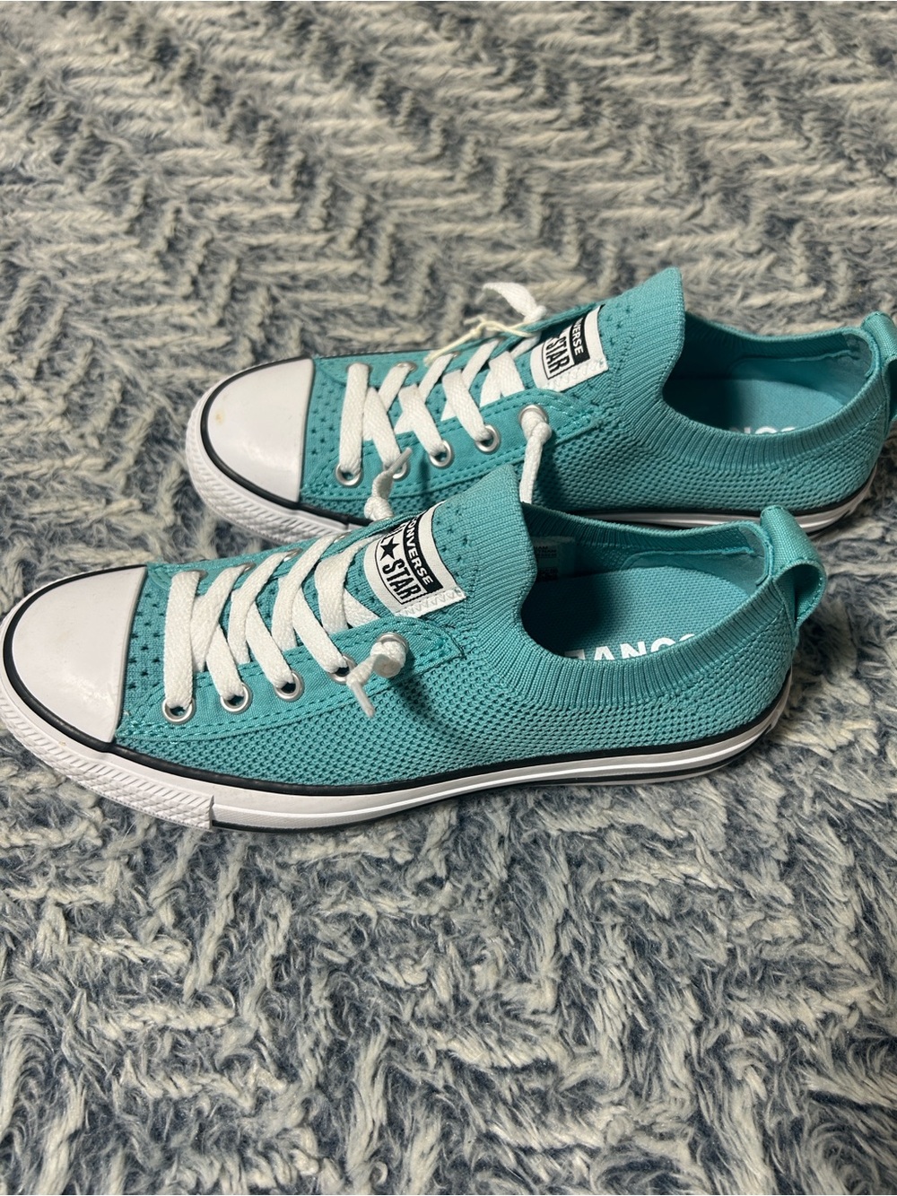 Converse Chuck Taylor All Star Slip-On Low-Top Canvas Sneakers Ocean Drip